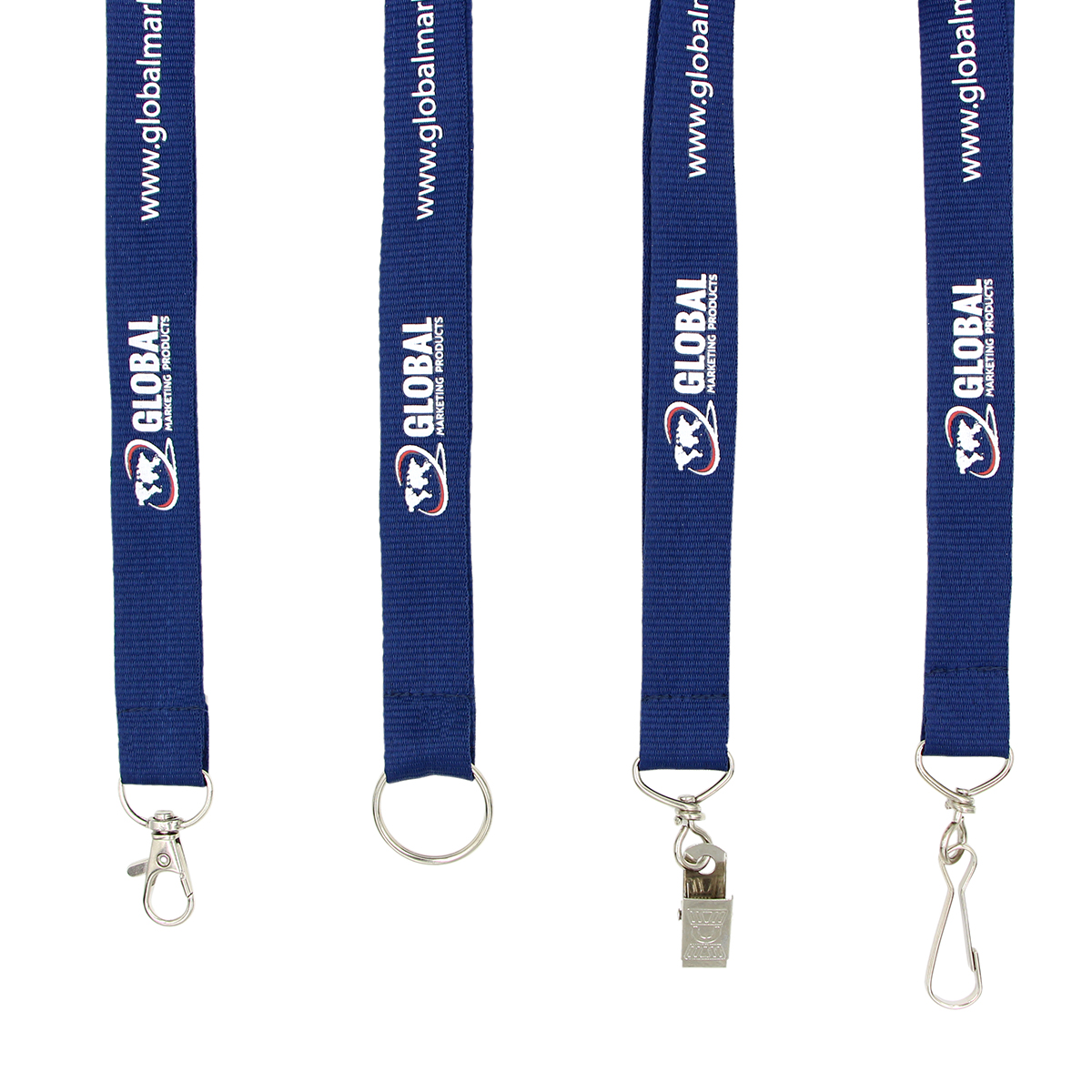 Custom Trade Show Polyester 1/2" Lanyards Printed With Your Logo Text 100 QTY 