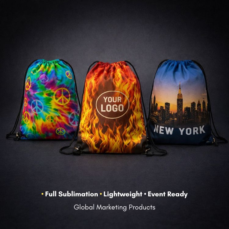 Sublimated Drawstring Backpacks