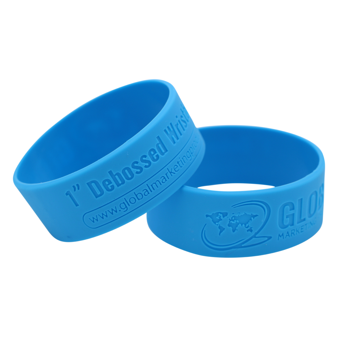 Custom Silicone Wristbands, Medium Size, Embossed | PDC