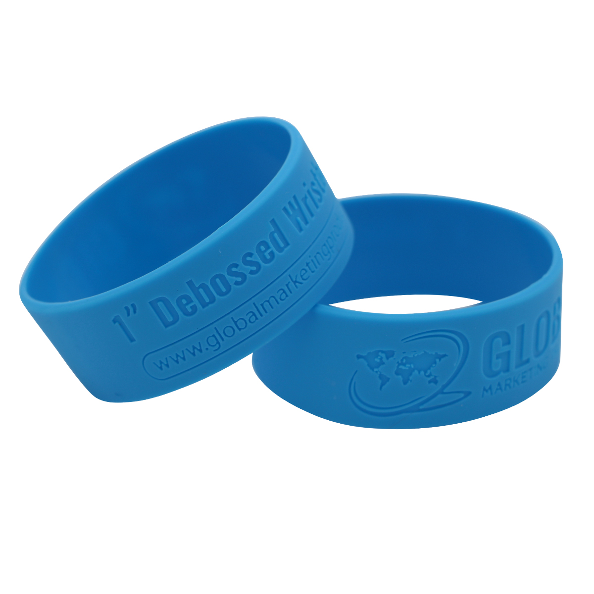 Lavender Custom Wristbands  Debossed Silicone Bracelets